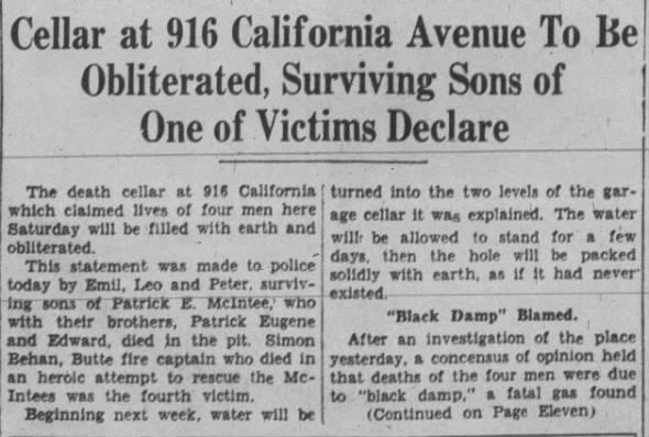 Clipping from The Butte Daily Post